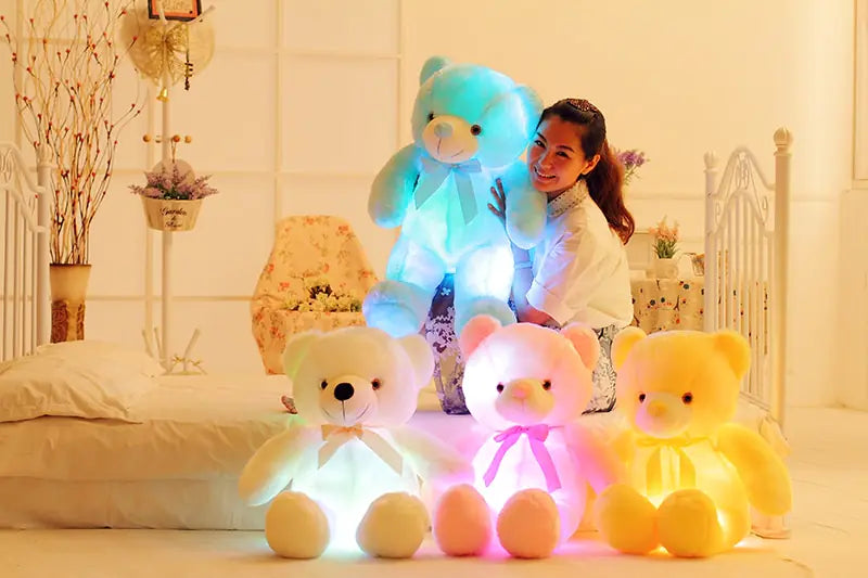 Musical Glow-In-The-Dark Teddy Bear Plush Toy