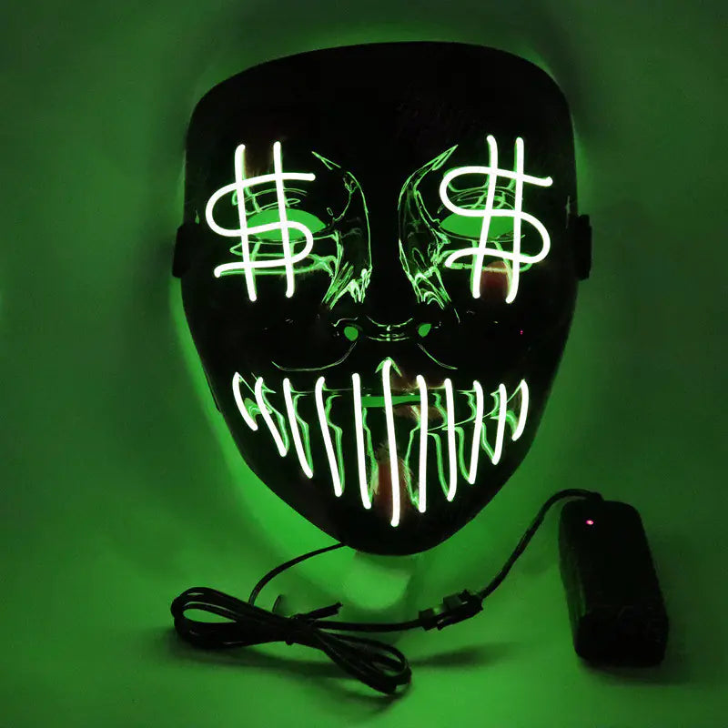 MoneyGlow Mask – Dollar Drop Edition