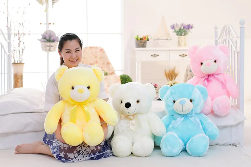 Musical Glow-In-The-Dark Teddy Bear Plush Toy