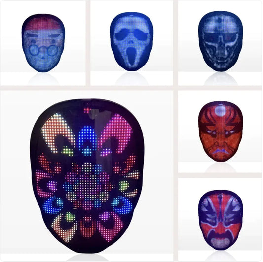 GlowBoi Smart Mask – App-Controlled LED Face Display