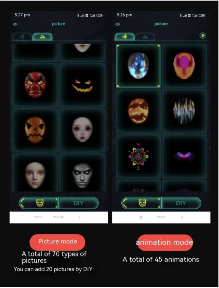 GlowBoi Smart Mask – App-Controlled LED Face Display