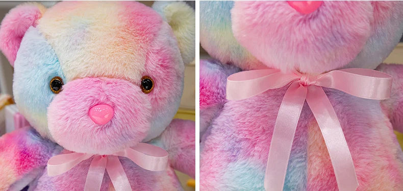 Colorful Glowing Bear Plush Toy Luminous Creative Light Up LED Teddy Bear Xmas Gift Kids Birthday Gift