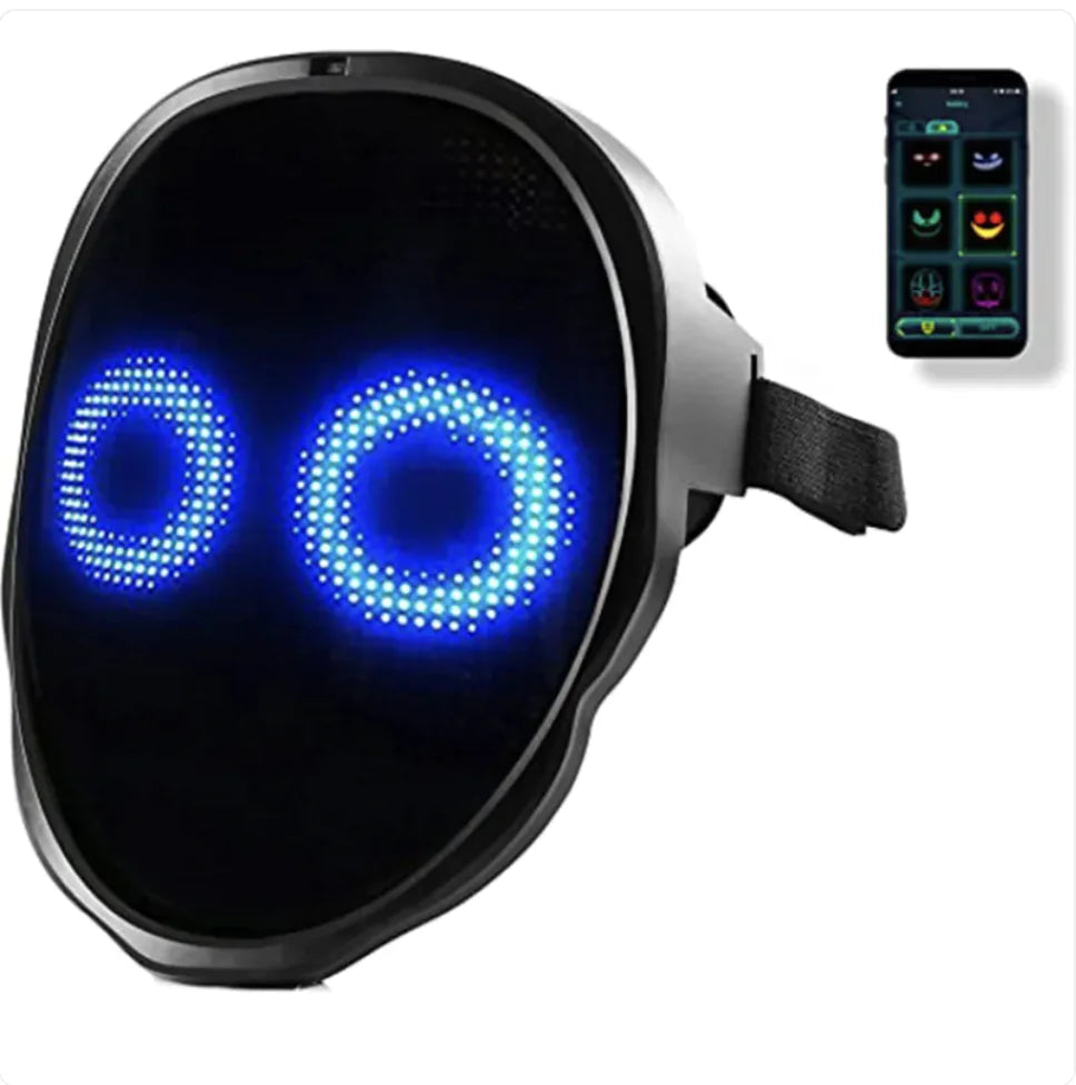 GlowBoi Smart Mask – App-Controlled LED Face Display