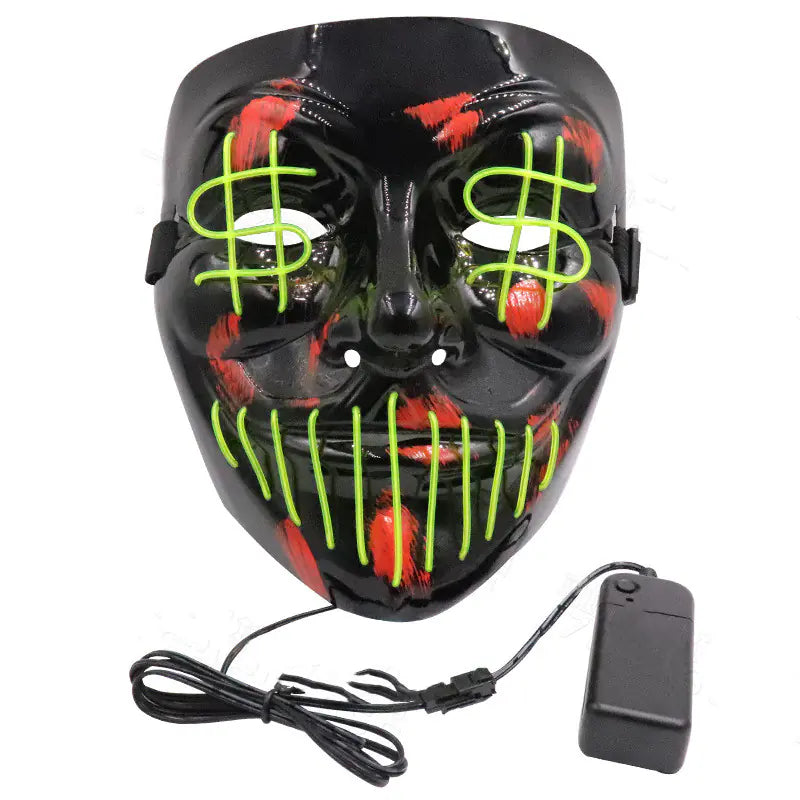 MoneyGlow Mask – Dollar Drop Edition
